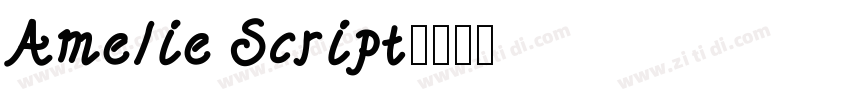 Amelie Script字体转换
